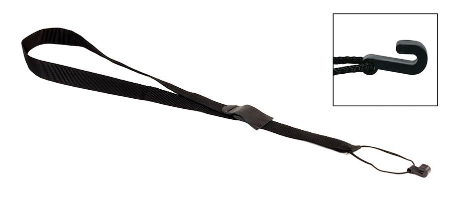 Boston SK-30-BK gitaarband voor klassieke gitaar – klankgathaak, 30 mm, zwart