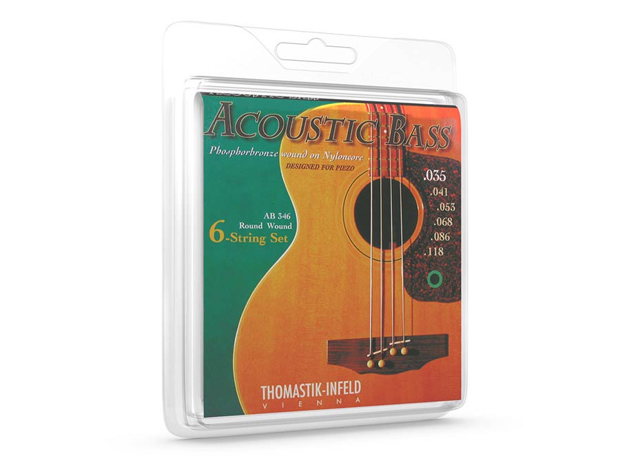 Thomastik-Infeld THAB-346 snarenset voor akoestisch 6-snarige basgitaar, phosphor brons, 035-041-053-068-086-118, longscale