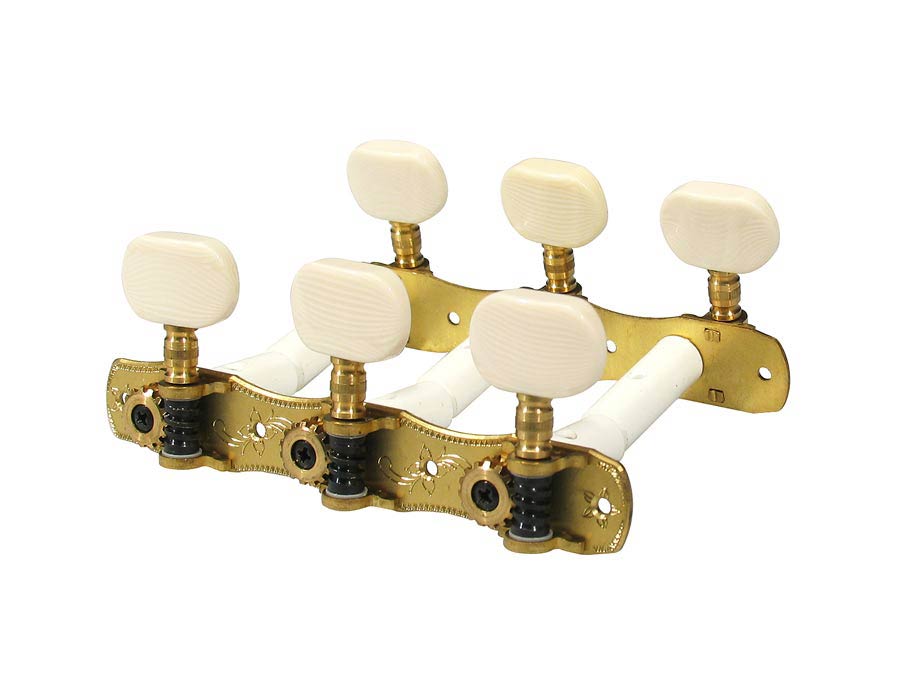 Boston 133-IM stemmechanieken voor klassieke gitaar 3L+3R - ivoorkleurige knoppen, messing
