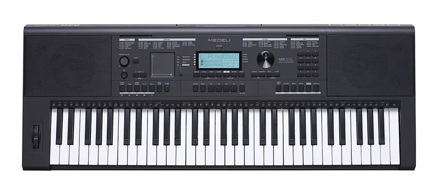 keyboard, 61 touch sensitive keys, 2 x 15 W, with XY-pad