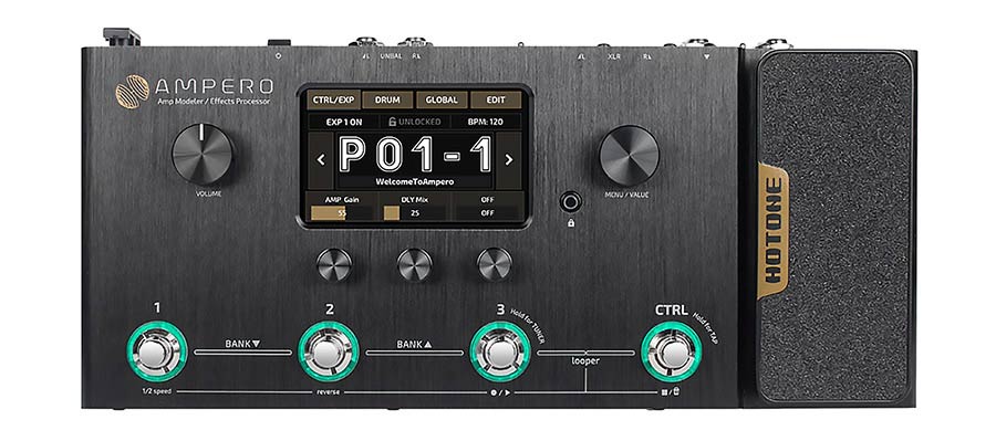 Hotone MP-100 Ampero ampmodeler en multi-effectprocessor