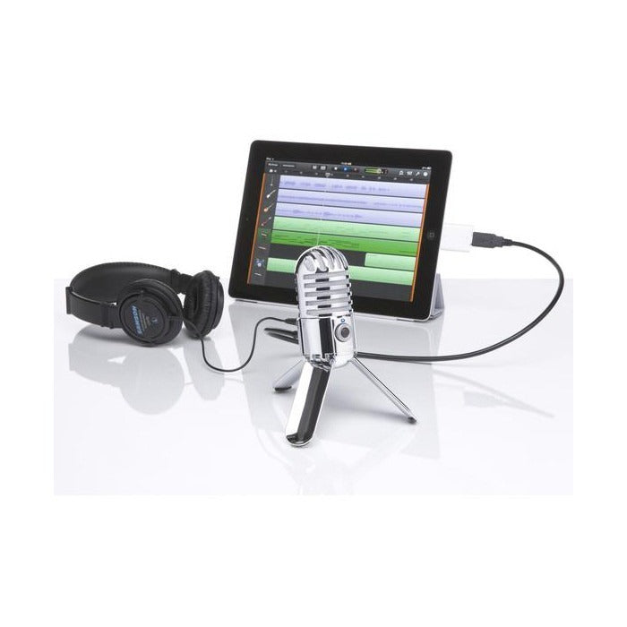 Samson - KRMETEOR - Verchroomde retro-look usb microfoon voor Skype podcast en home-recording