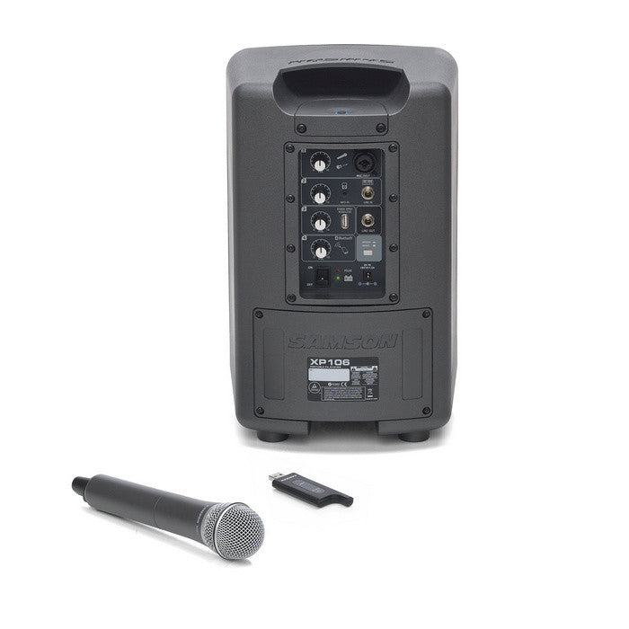 Samson - KRXP106W - 100 W Portable PA systeem met Bluetooth® en draadloze microfoon