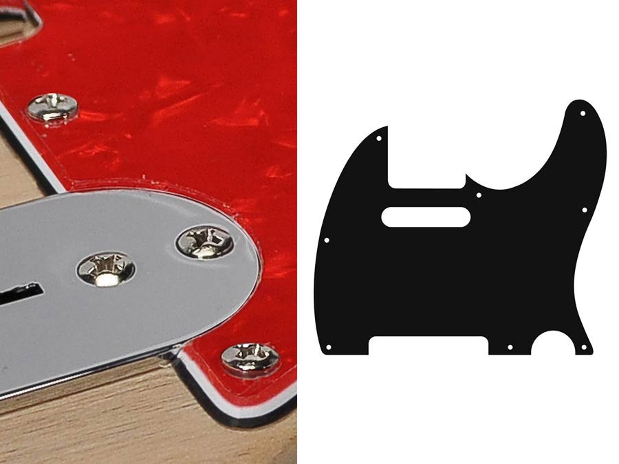 Boston TE-310-PR slagplaat, Teaser, 3-laags, rood parelmoer, standaard
