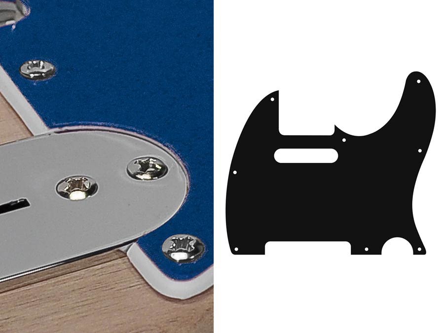 Boston TE-210-SBU slagplaat, Teaser, 2-laags, sparkling blue, standaard