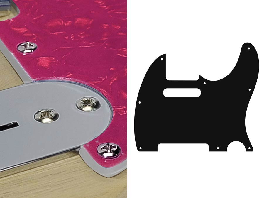 Boston TE-210-PP slagplaat, Teaser, 2-laags, pearl pink, standaard