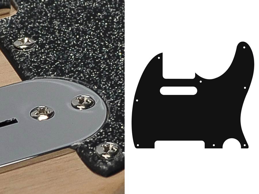Boston TE-210-SBK slagplaat, Teaser, 2-laags, sparkling zwart, standaard
