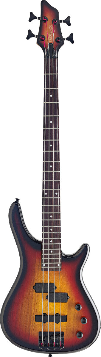 Stagg BC300-SB elektrische basgitaar Sunburst