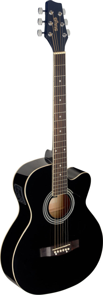 Stagg SA20ACE BLK westerngitaar Zwart