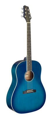 Stagg SA35 DS-TB westerngitaar Transparant blauw