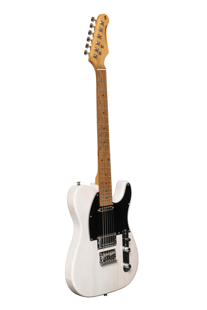 Stagg SET-PLUS WHB T-style elektrische gitaar See thru White