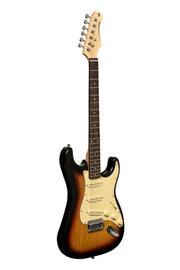 Stagg SES-30 SNB S-style elektrische gitaar Sunburst, brilliant