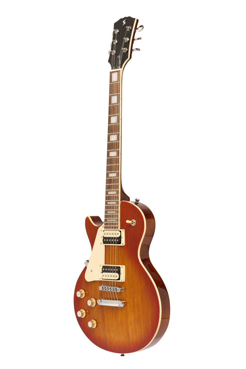 Stagg SEL-STD VSB LH elektrische gitaar linkshandig Violin Sunburst