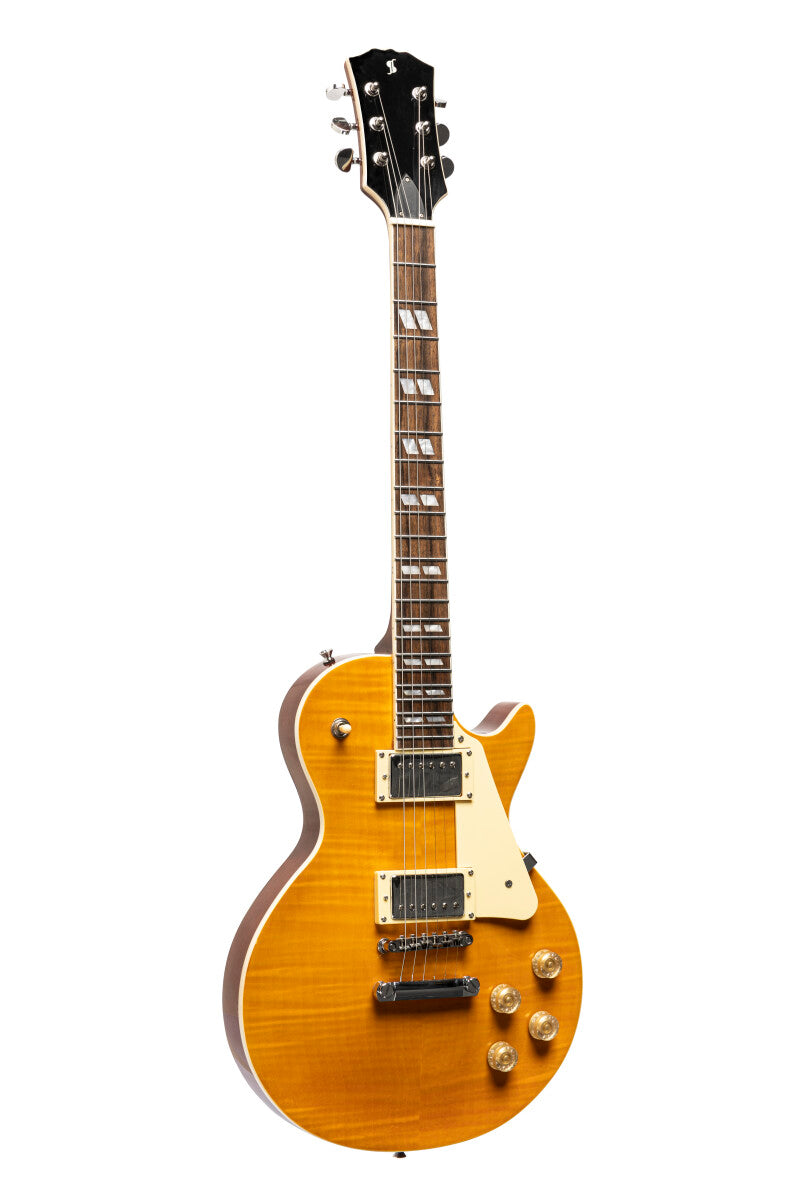 Stagg SEL-DLX HONEY elektrische gitaar Honey