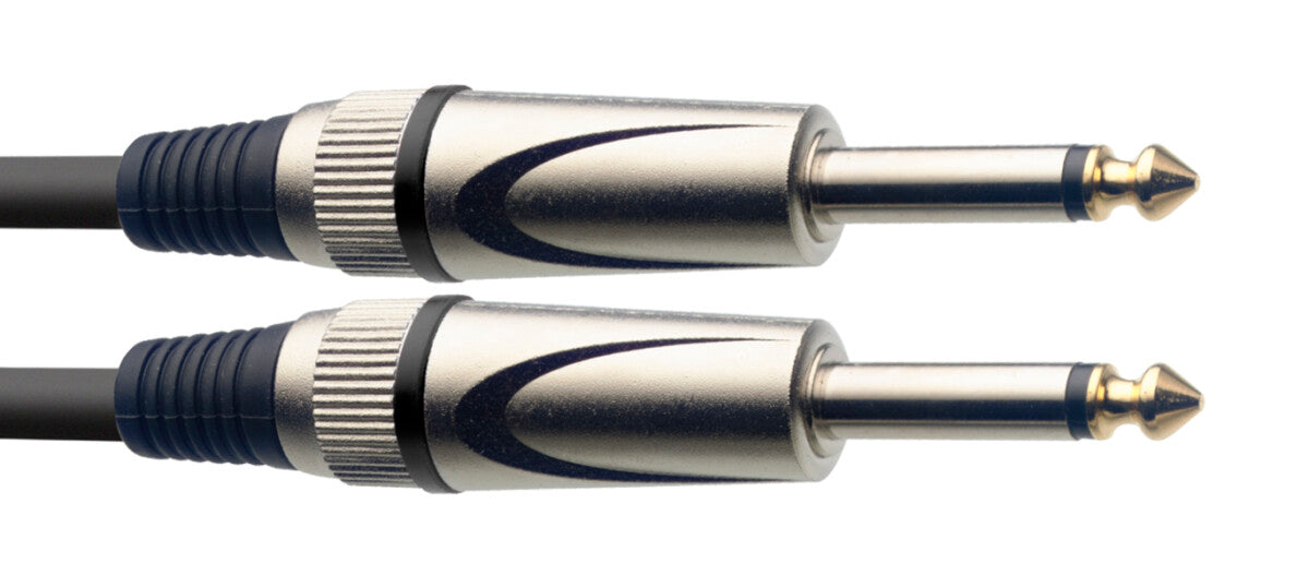 Stagg SGCC3 DL instrumentkabel jack/jack (m/m), spiraal, 3 m, S-serie