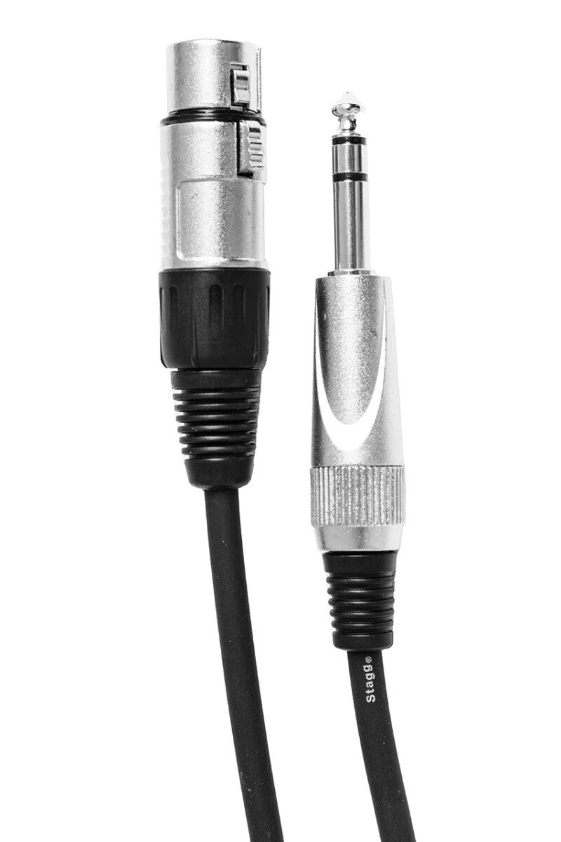 Stagg SAC3PSXF DL audiokabel XLR/jack (v/m), 3 m