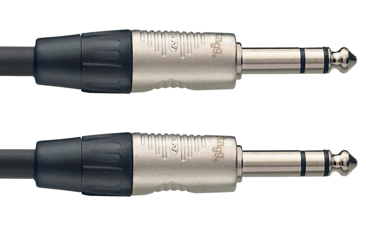 Stagg NAC1PSR n-Serie audiokabel jack/jack (m/m), stereo, 1 m