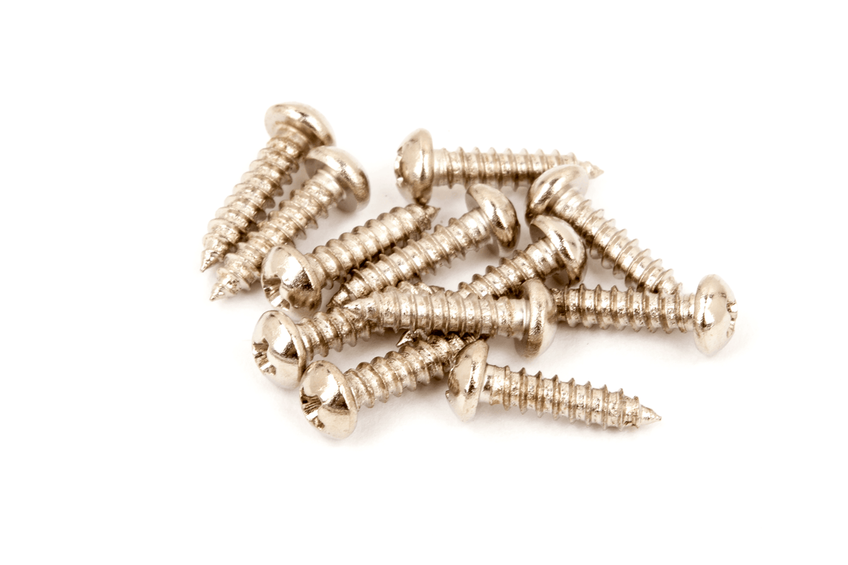 Fender 0011357049 Classic/Vintage Stemmechaniek-Montageschroeven #3 x 3/8 Inch Nikkel Set van 12