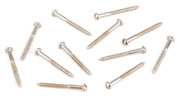Fender 0018373049 Vintage Telecaster Halselementmontageschroeven Nikkel #3 x 1 Inch Sleuf Set van 12