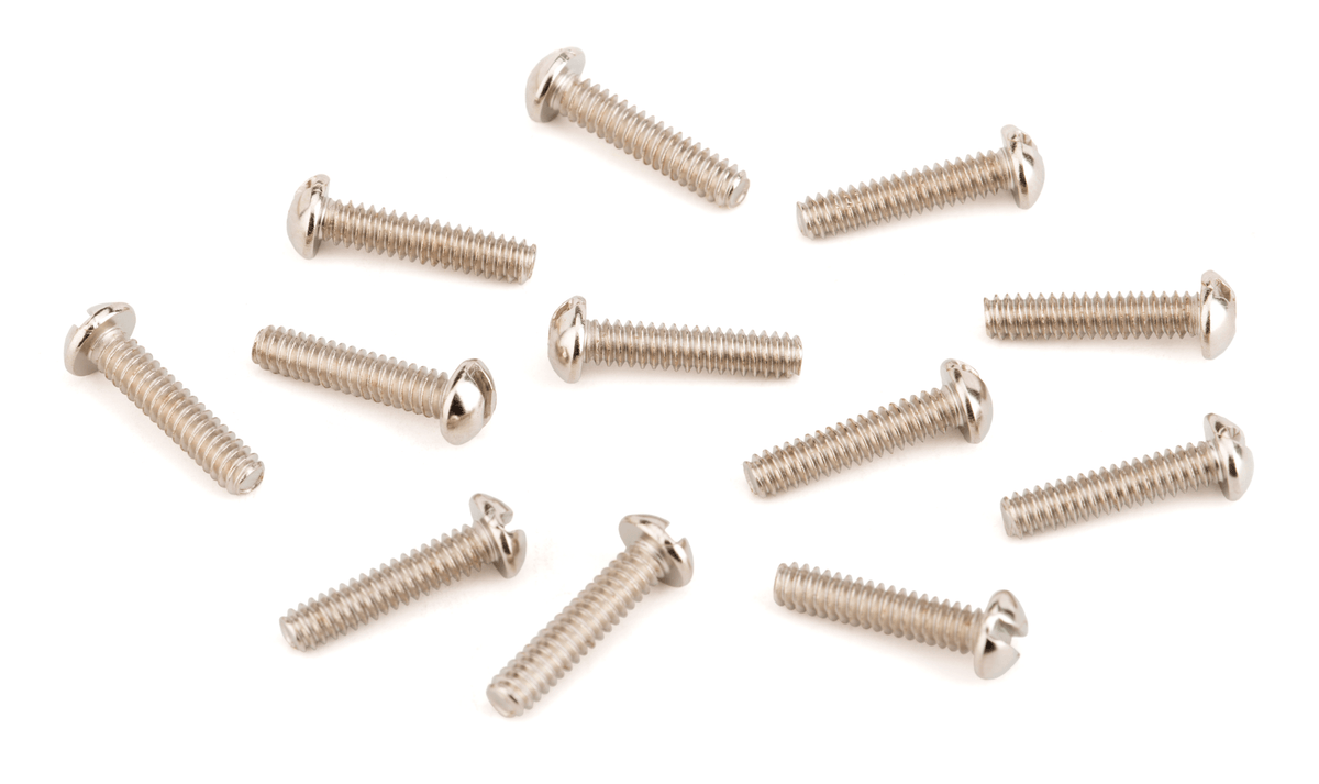 Fender 0018376049 Vintage '50s Telecaster Elementmontageschroeven #6-32 x 5/8 Inch Sleuf Set van 12