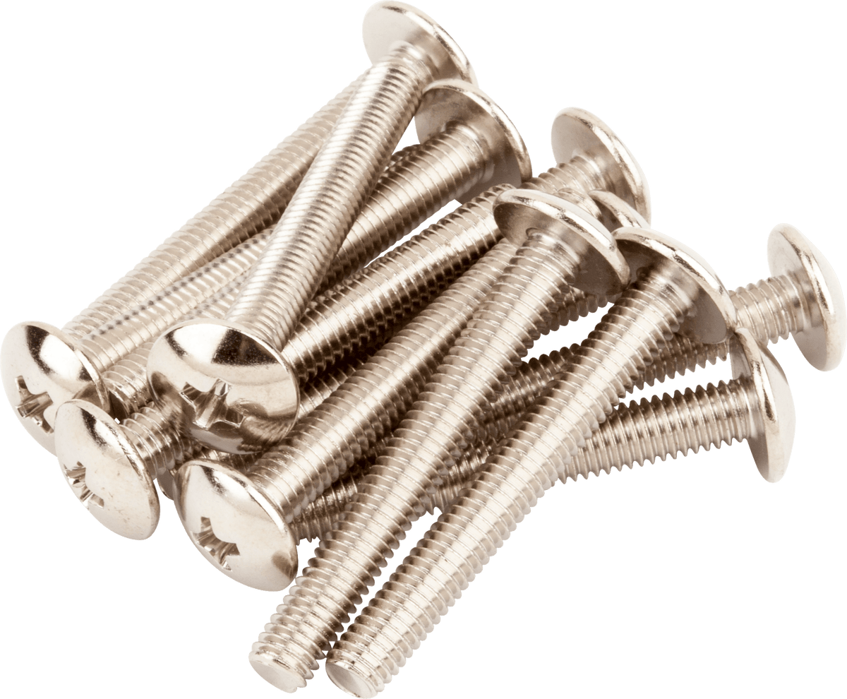 Fender 0036619049 chassis-montageschroeven 10-32 x 1-1/2 inch nikkel set van 12