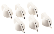 Fender 0073688049 Chicken Head versterkerknoppen wit set van 6