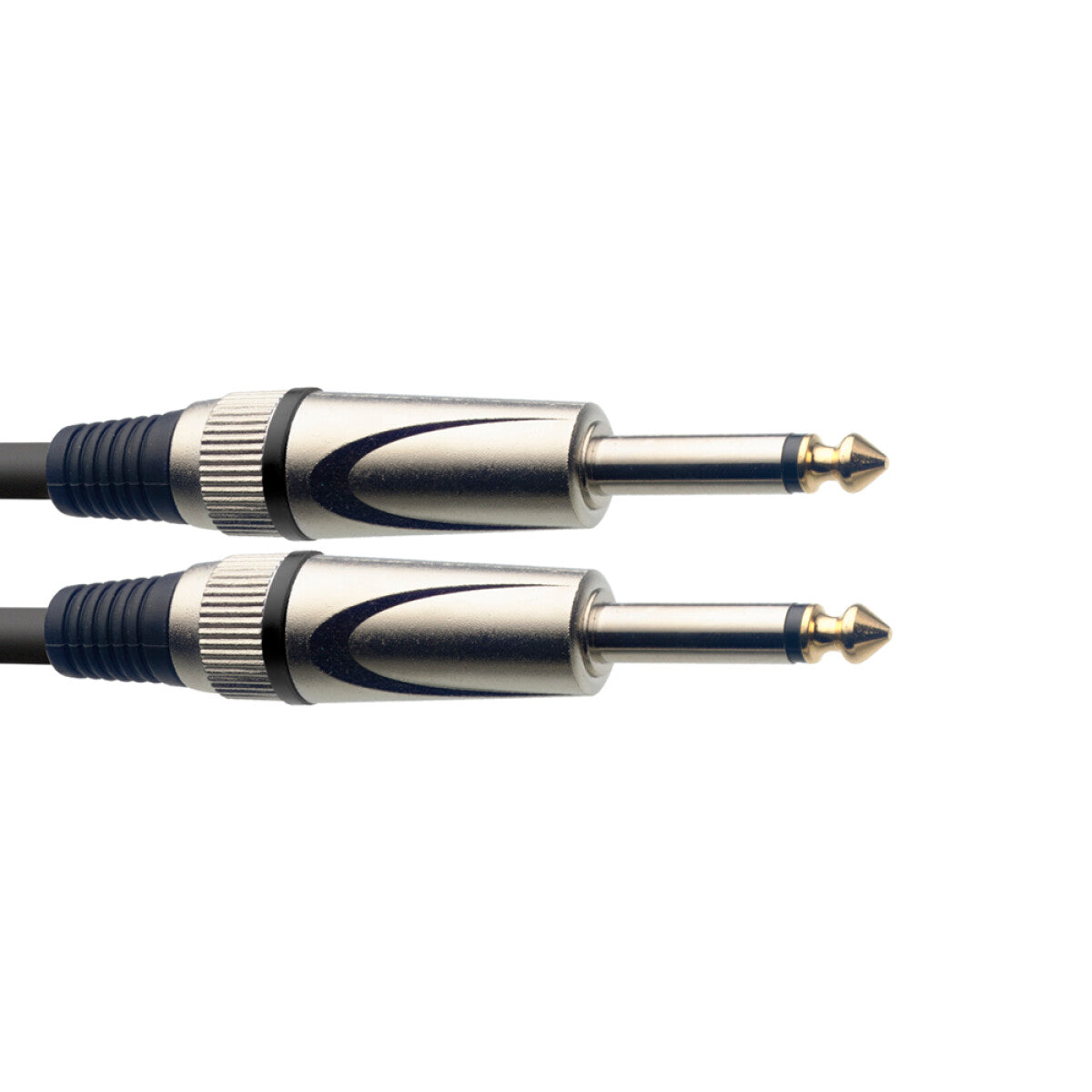 Stagg SGC1,5DL instrumentkabel jack/jack (m/m), 1,5 m, heavy-duty pluggen, S-serie
