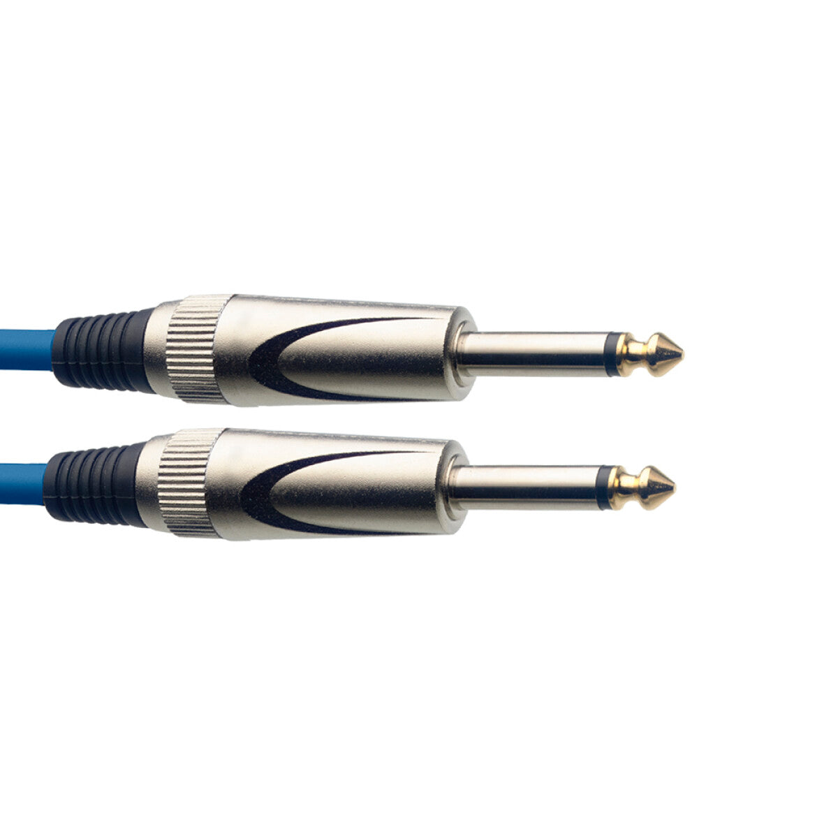 Stagg SGC3DL CBL instrumentkabel jack/jack (m/m), 3 m, heavy-duty pluggen, blauw, S-serie