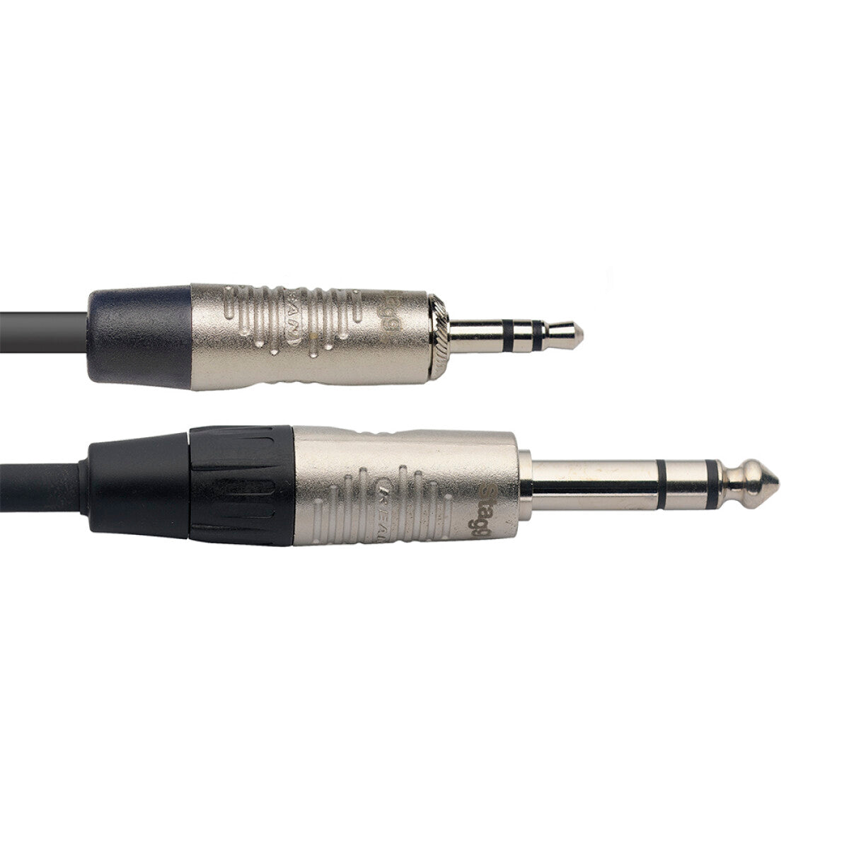 Stagg NAC3MPSPSR n-Serie audiokabel, mini-jack/jack (m/m), stereo, 3 m