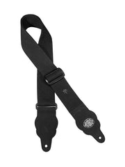 Gaucho GST-100-BK Grass Series Gitaarband hennep, zwart, met zwarte suède eindstukken
