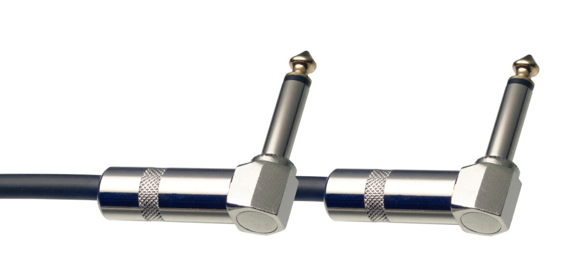 Stagg SPC060L DL mono patchkabel, jack/jack (m/m, haaks model, metaal), 60 cm