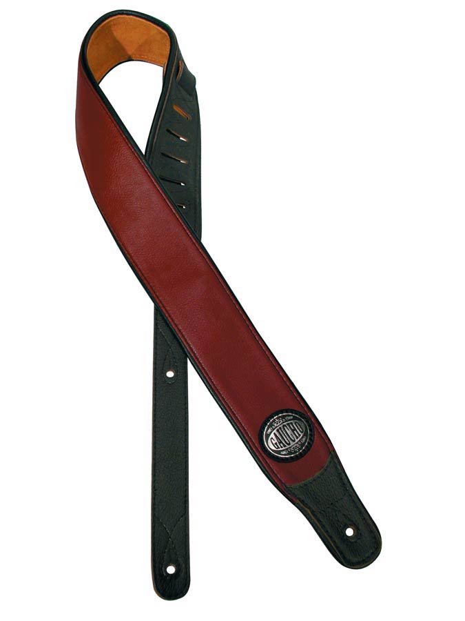 Gaucho GST-400-RD Stylish Series Gitaarband rood, zwarte achterzijde