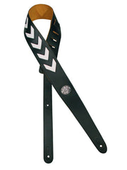 Gaucho GST-216-BK Two Tone Series Gitaarband zwart en wit, sergeant design