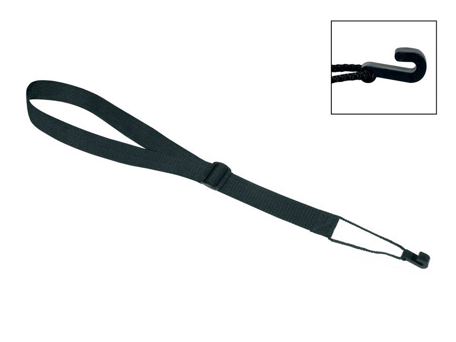 Gaucho GST-40-BK/10 Klassieke Gitaarband 10-pack, 10 riemen met klankgathaak, zwart nylon, 40 mm. breed