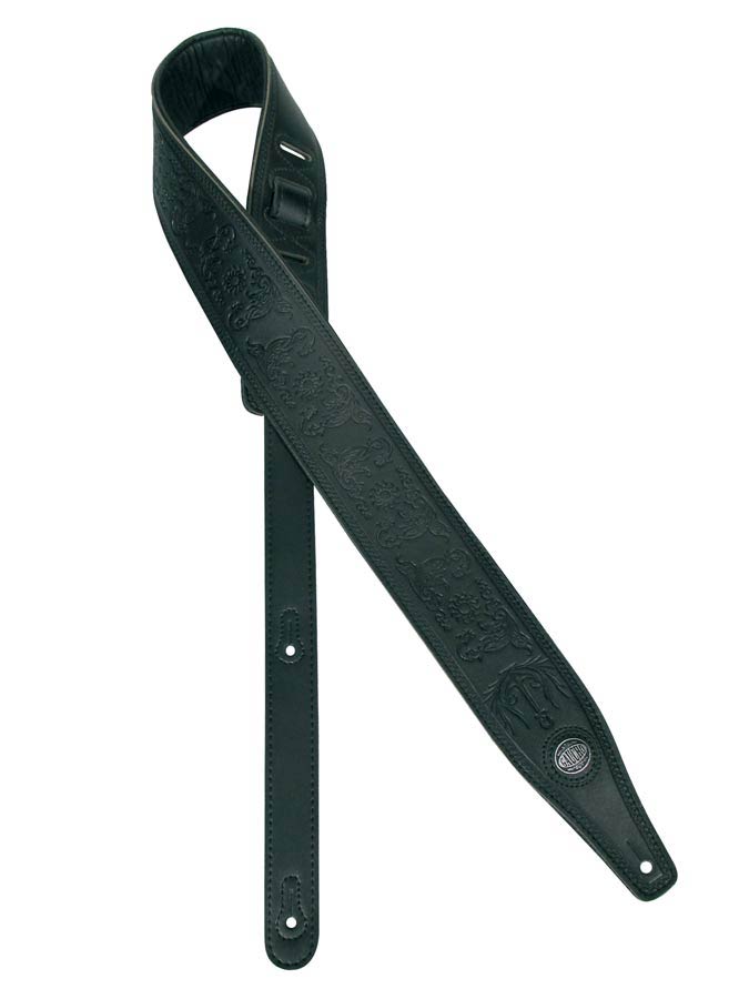 Gaucho GST-641-BK Buffalo I Series Gitaarband kunstleer, zwart
