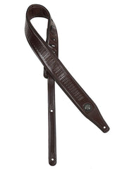 Gaucho GST-643-DBR Buffalo III Series Gitaarband kunstleer, donkerbruin