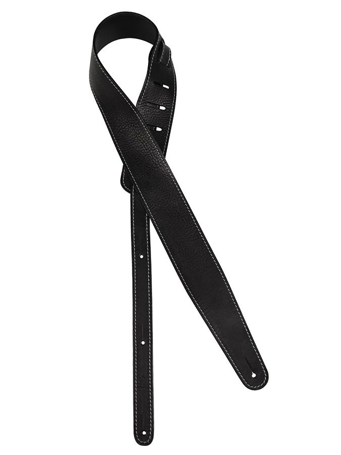 Gaucho GST-951-BK Cobbler Series Gitaarband topkwaliteit Europees leder, 5,5 cm breed, zwart, gemaakt in Italië