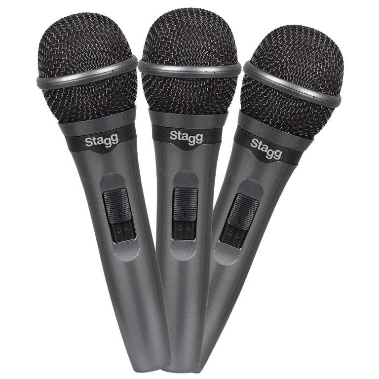 Stagg SDMP15-3 dynamische microfoonset (3 stuks)
