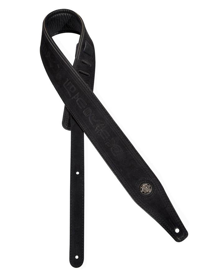 Gaucho GST-662-BK Suede Two Series Gitaarband topkwaliteit suède, zwart