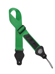 Gaucho GST-55-GN Standard Series Gitaarband met 3 plectrumhouders, groen nylon