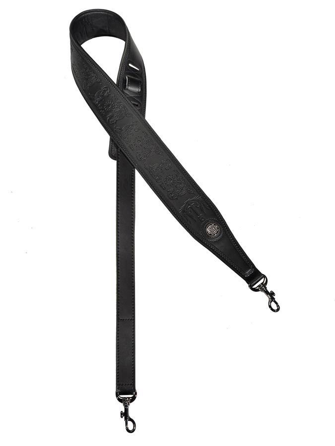 Gaucho GSTB-641-BK Buffalo I Series Banjoriem kunstleer, zwart, chromen clips