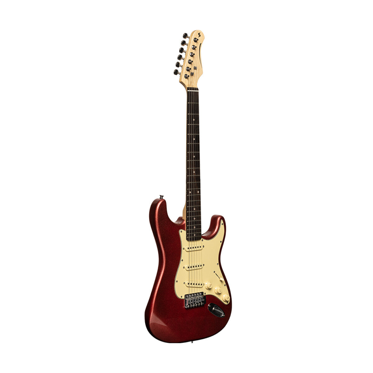 Stagg SES-30 CAR S-style elektrische gitaar Candy Apple Red
