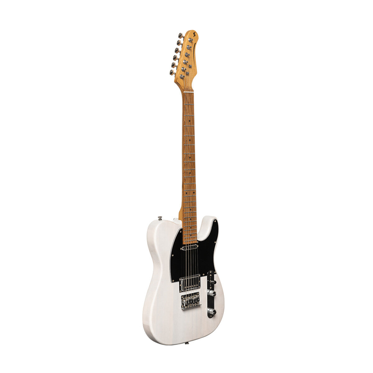 Stagg SET-PLUS WHB T-style elektrische gitaar See thru White