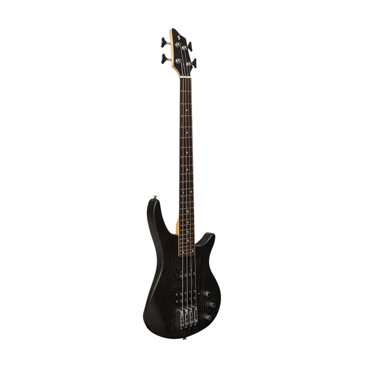 Stagg SBF-40 BLK 3/4 elektrische basgitaar 3/4-formaat Zwart; Finish: openporig