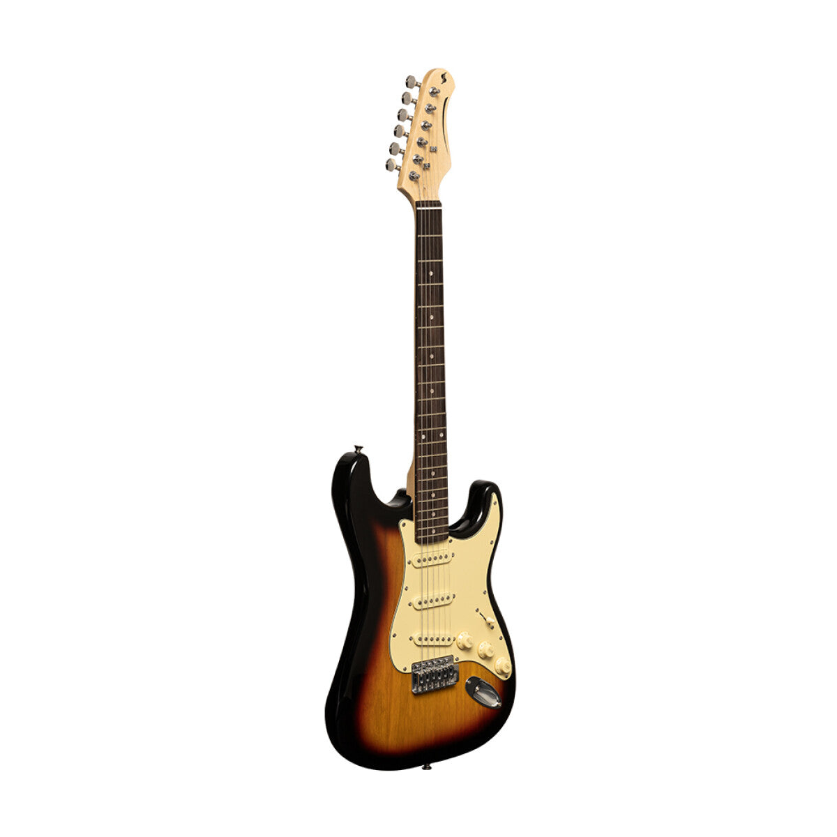 Stagg SES-30 SNB S-style elektrische gitaar Sunburst, brilliant