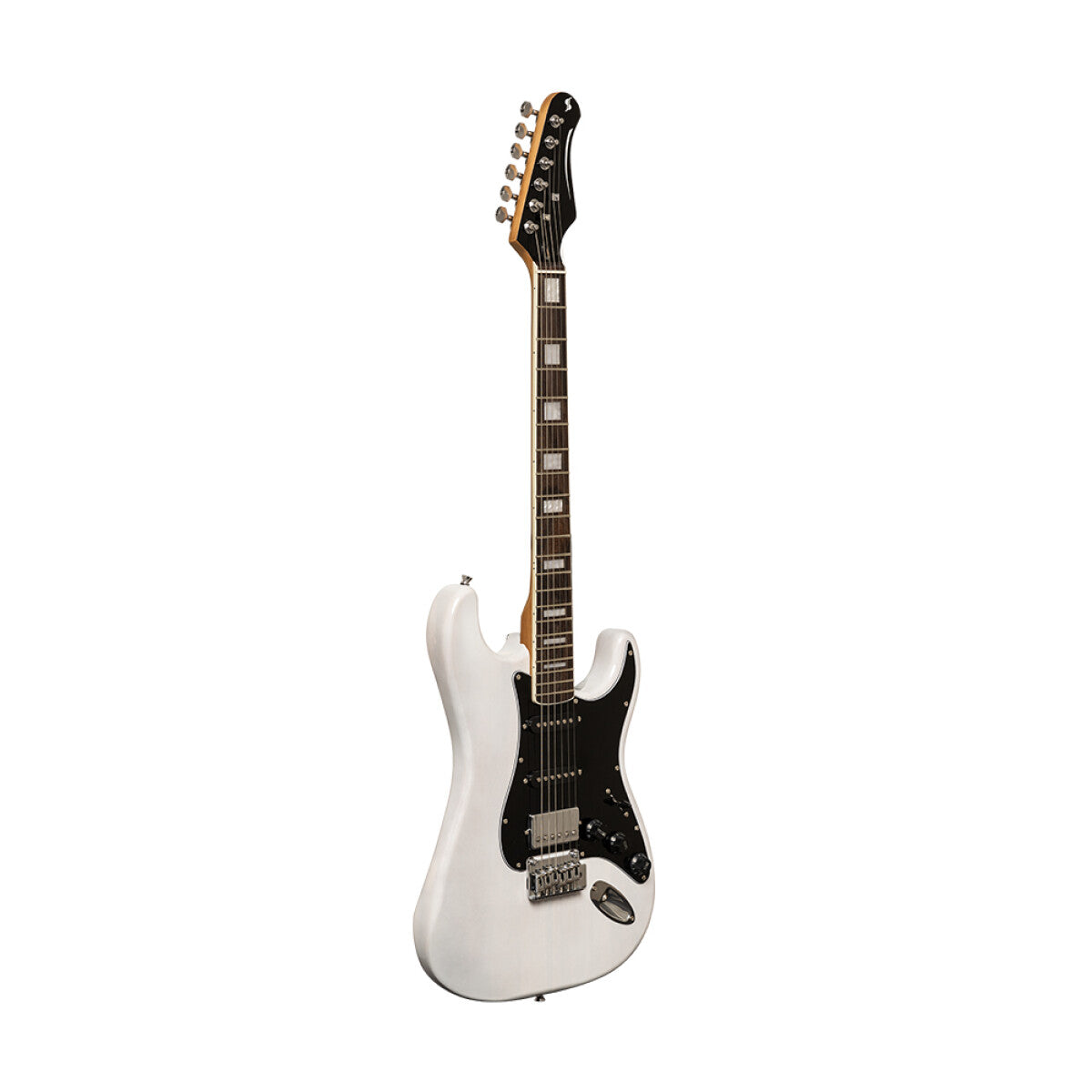 Stagg SES-60 WHB S-style elektrische gitaar White Blonde