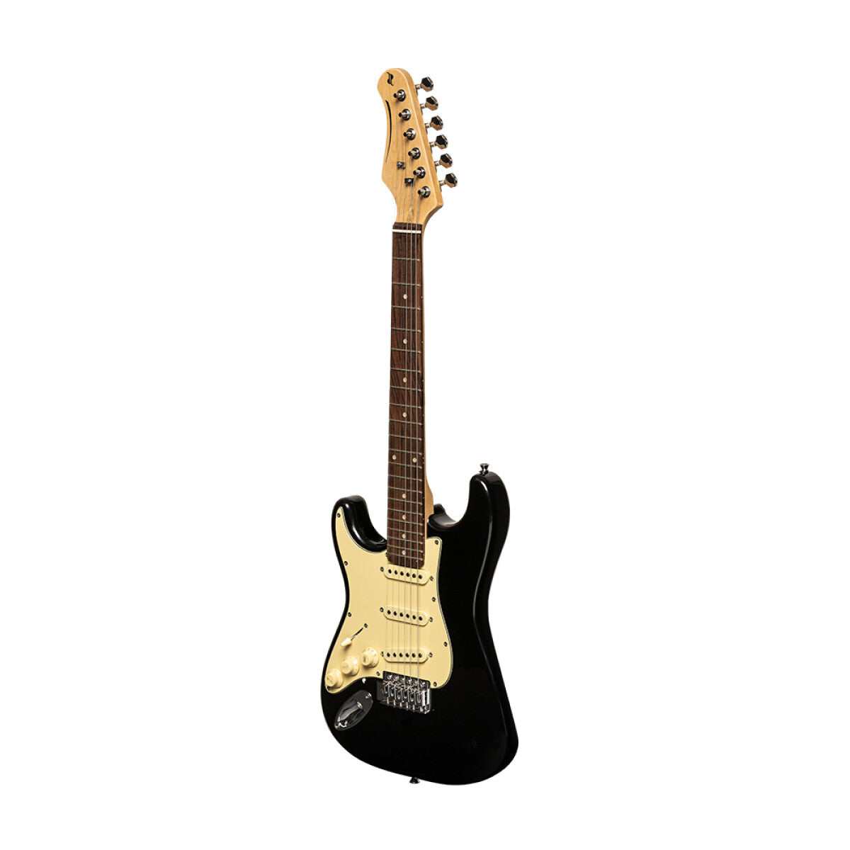 Stagg SES-30 BK 3/4LH S-style elektrische gitaar 3/4-formaat linkshandig Feature: Linkshandig model