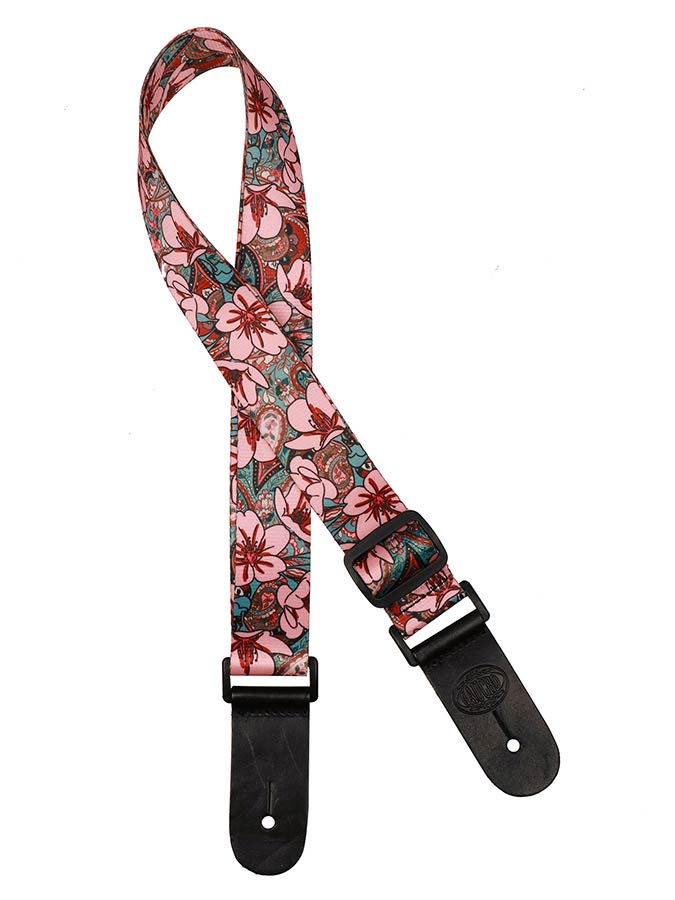 Gaucho GSTU-80-PK Standard Series Ukeleleriem met roze bloemen