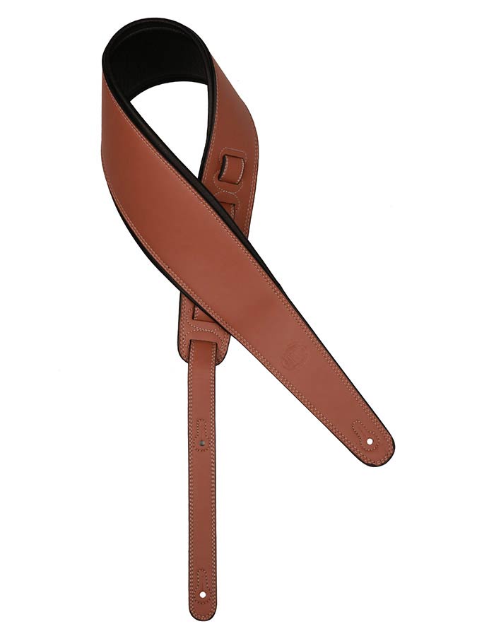 Gaucho GST-294-LBR Biker Series Extra Brede Gitaarband van 10,2 cm, lichtbruin