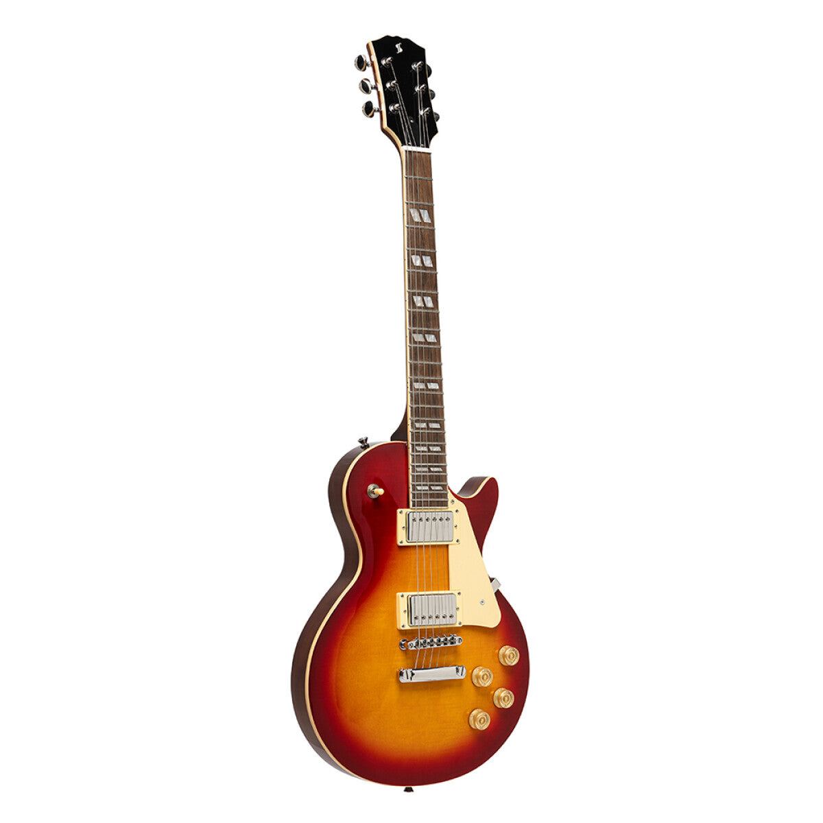 Stagg SEL-DLX DC BST elektrische gitaar Dark Cherry Burst